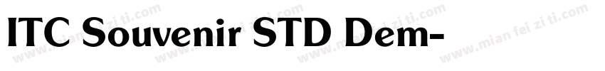 ITC Souvenir STD Dem字体转换